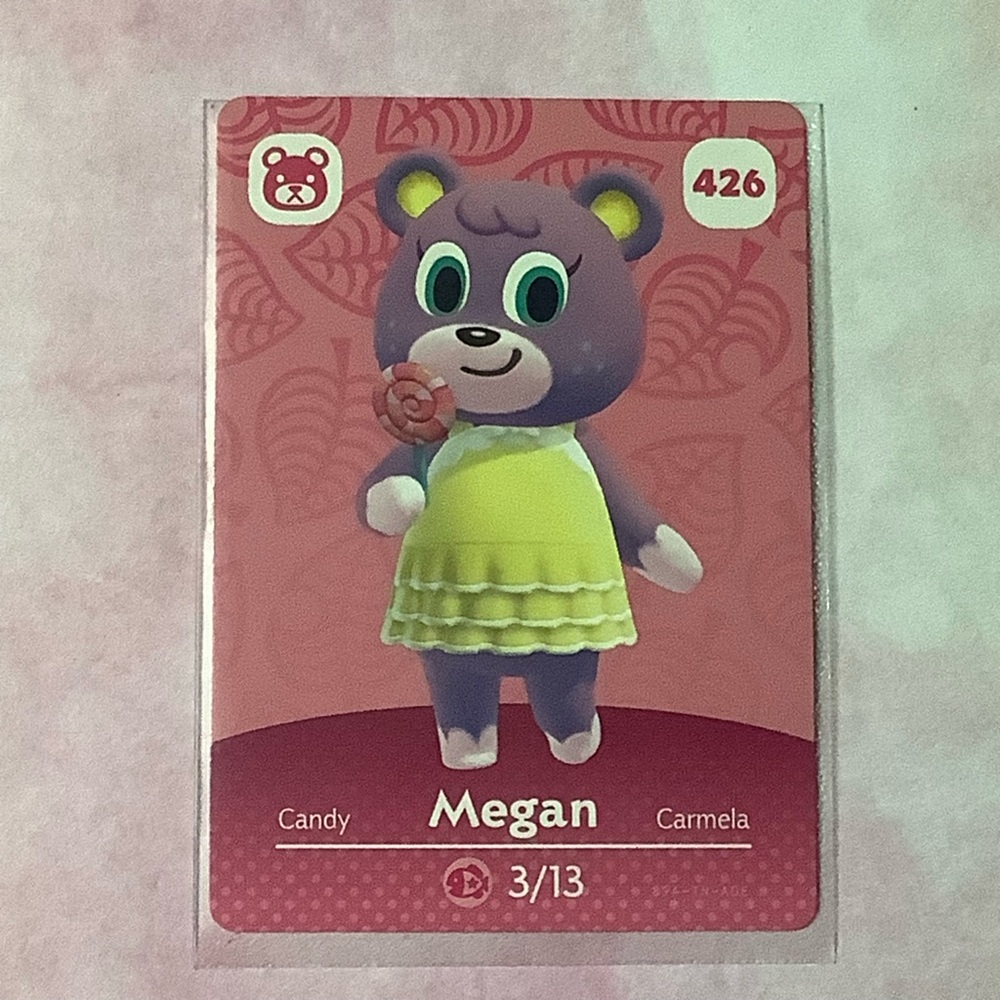 Animal Crossing Amiibo Card Megan Series 5